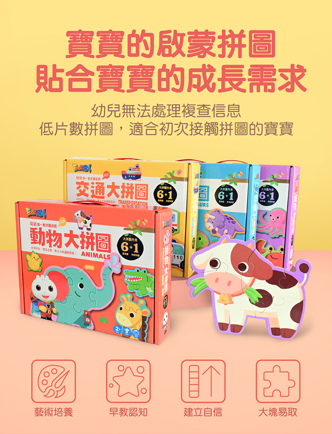 動物大拼圖：FOOD超人幼幼第一套拼圖遊戲